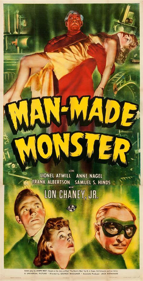 Man Made Monster Universal 1941 Three Sheet 4025 X 7975