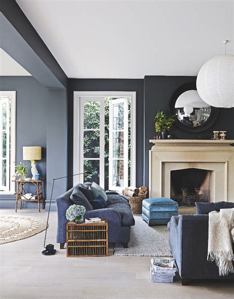 We're here to enable you to go bold with unconventional ideas that go beyond the pale. Stylish living room | Dark grey living room, Black living room, Dark walls living room