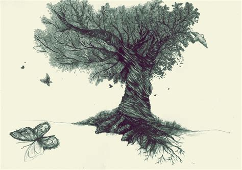 17 Beautiful Collection Of Tree Drawings Art Ideas Design Trends