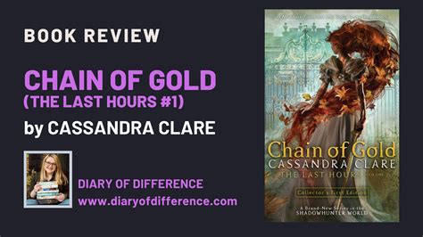 Chain Of Gold By Cassandra Clare Book Review Diary Of Difference