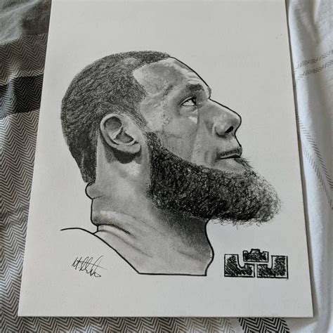 Just A Kid From Akron The King Lebron James Finished With Charcoal