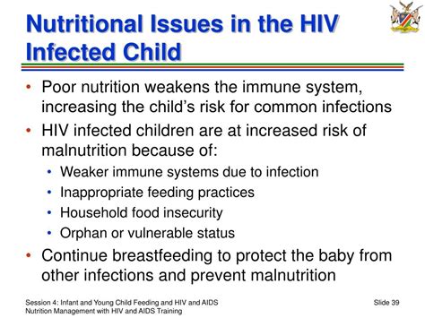 Ppt Session 4 Infant And Young Child Feeding And Hiv Powerpoint