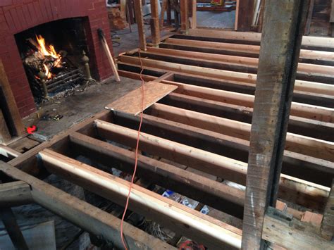 First Floor Joist Work And Subfloor Addition Solidifying The