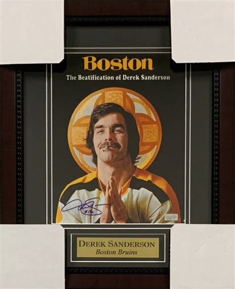 Derek Sanderson Autographed “boston Bruins Beatification” 11×14 Kbk