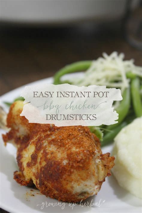 How to make this instant pot shredded bbq chicken. Easy Instant Pot BBQ Chicken Drumsticks | Growing Up Herbal