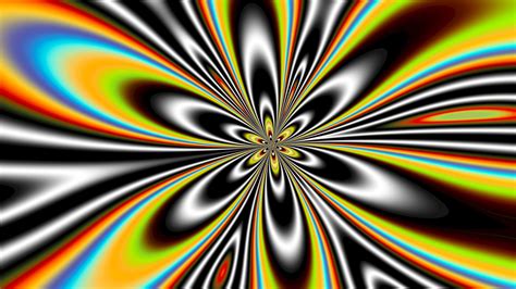 Yellow Black Red Pattern Fractal Optical Illusion Hd Trippy Wallpapers