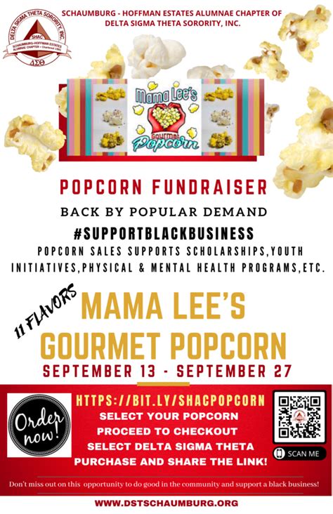 Popcorn Fundraiser Schaumburg Hoffman Estates Alumnae Chapter