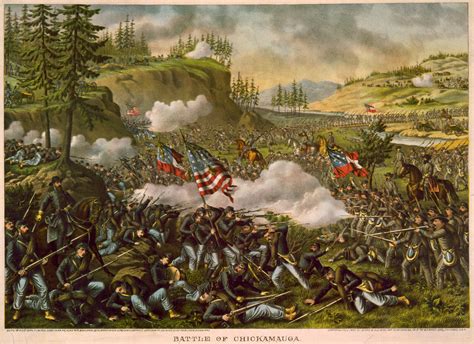 Battle Of Chickamauga In The American Civil War Image Free Stock