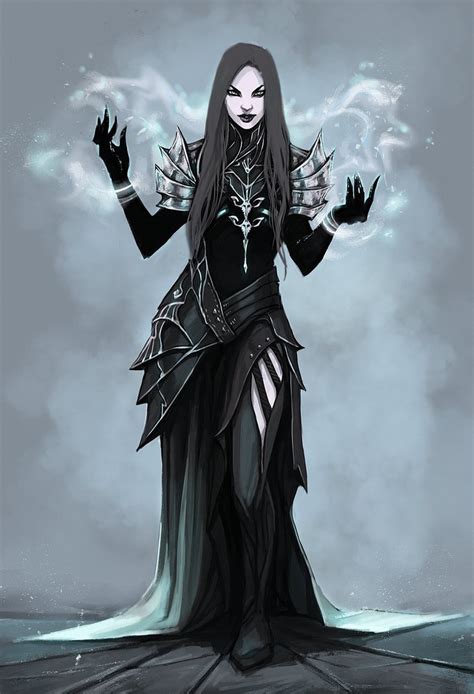 Gothic Female Elf Dark Fantasy Art Fantasy Characters Character