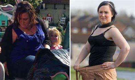 mum sheds half her body weight after getting trapped at fairground uk