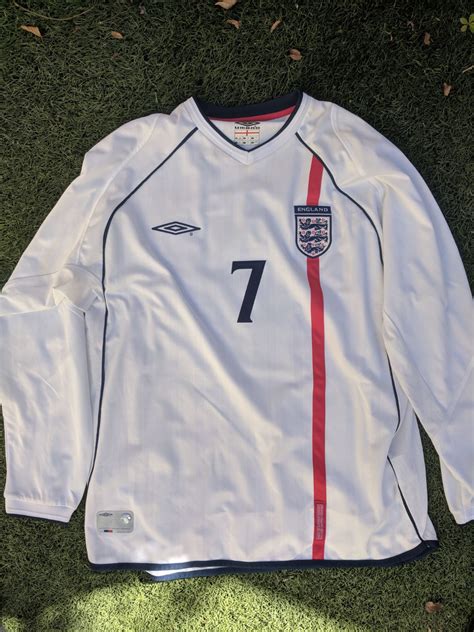 Pin By Ige P On Jerseys In 2021 Long Sleeve Tshirt Men Umbro Beckham