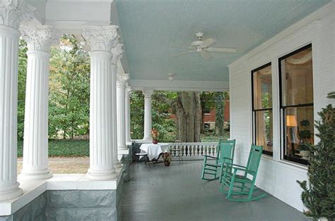 Painting ceilings is a challenge for many homeowners. Paint Your Porch Ceiling Haint Blue