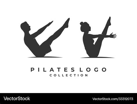 Pilates Logo Royalty Free Vector Image Vectorstock