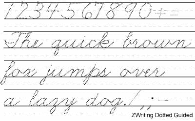 Paying the commercial license fee gives you unlimited usage of this. Buy ZWriting Dotted Guided for Windows, Macintosh and Linux