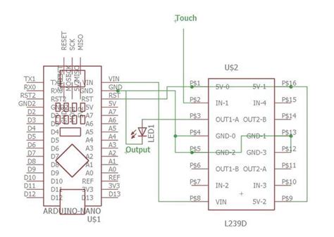 L239d Motor Driver For Capacitive Touch Arduino Touch Mirrored Projects