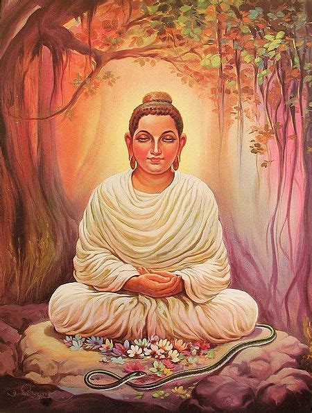 Meditating Buddha Under The Bodhi Tree