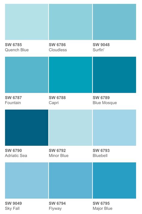 Quench Blue Or Minor Blue Or A Few Shades Lighter Cores De Tinta Azul