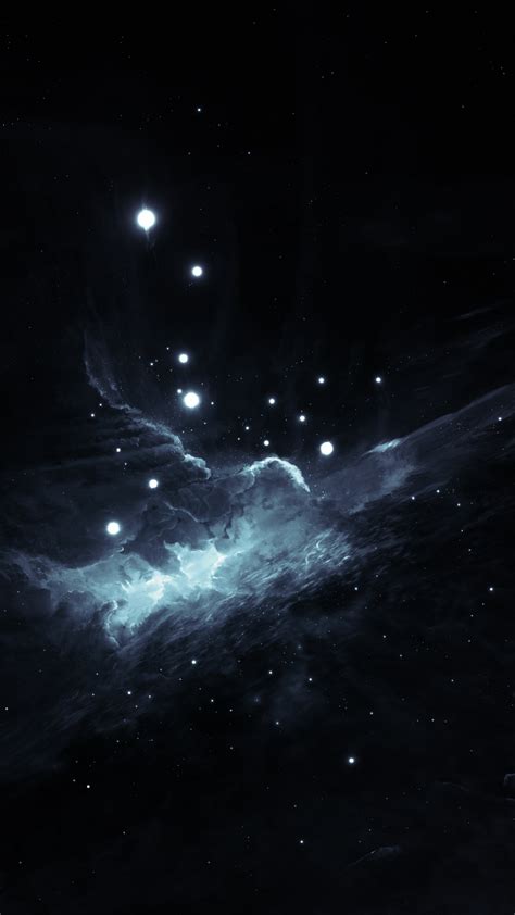Download 1080x1920 Wallpaper Space Dark Clouds Galaxy Abstract