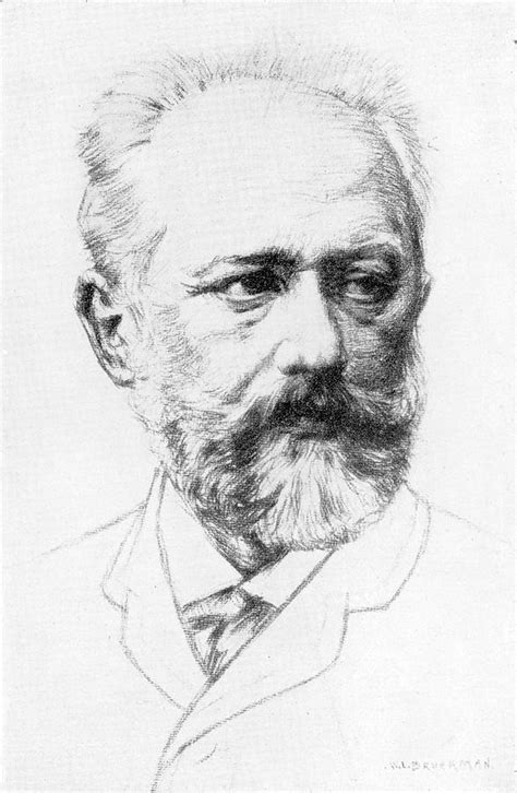 Pyotr Ilich Tchaikovsky Russian Drawing By Mary Evans Picture Library