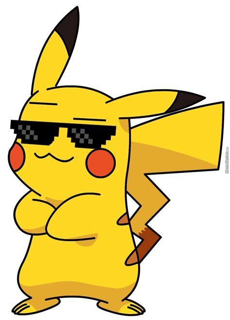 Sunglasses eyewear, deal with it glasses, fashion, sticker png. Pikachu Deal With It! by kidpaddleetcie - Meme Center