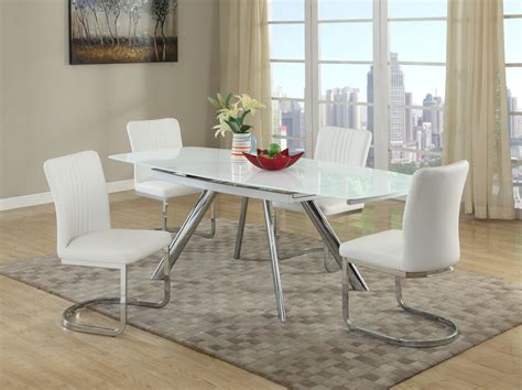 High End Rectangular Glass Top Leather Dining Table And Chair Sets Images And Photos Finder