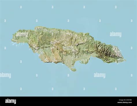 Jamaica Relief Map