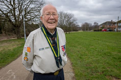 britain s oldest scout leader has been honoured by the queen swns