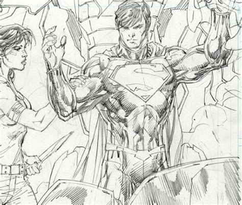Superman And Lois Lane Jim Lee Art Drawing Superheroes Comic Books Art