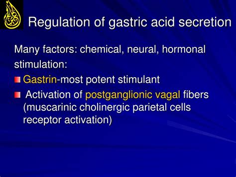 Ppt Treatment Of Peptic Ulcers And Control Of Gastric Acidity