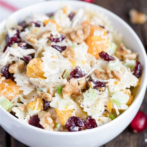 Turkey Cranberry And Walnut Pasta Salad Delicious And Easy