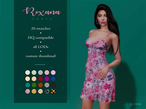 Roxana Dress At Katverse Sims 4 Updates