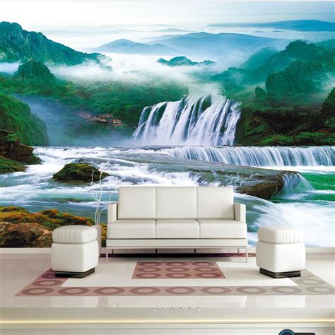 Beibehang Custom Wallpaper 3d Murals Landscape Paintings Water And