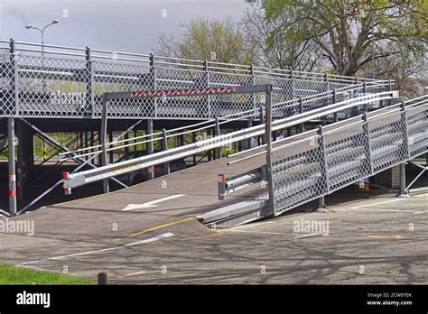 Parking Ramp For Vehicles At Second Level Garage Stock Photo Alamy