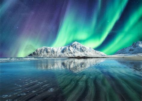 Aurora Borealis Stock Photo Image Of Light Water Park 14574926