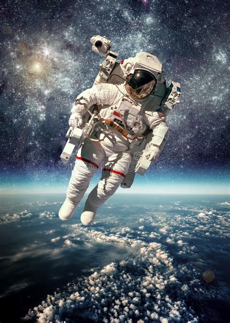 Astronaut In Outer Space Stock Photo Image Of Journey