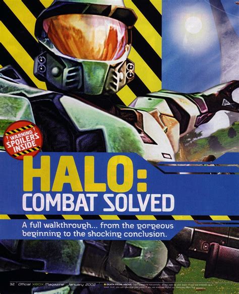 Halo Combat Solved Official Xbox Magazine January 2002 Ive Never