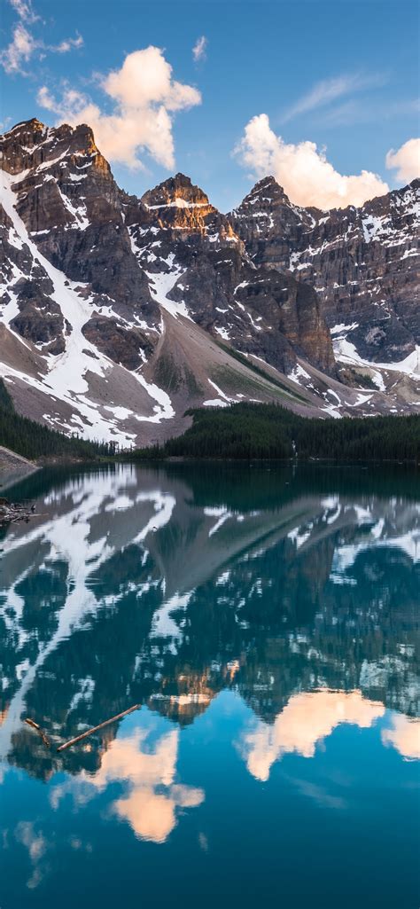 Moraine Lake 4k Wallpaper Canada Reflection Sunset Water Landscape