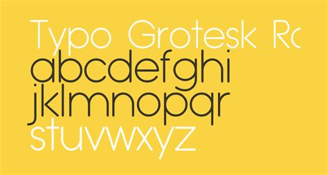 Typo Grotesk Rounded Light free Font - What Font Is