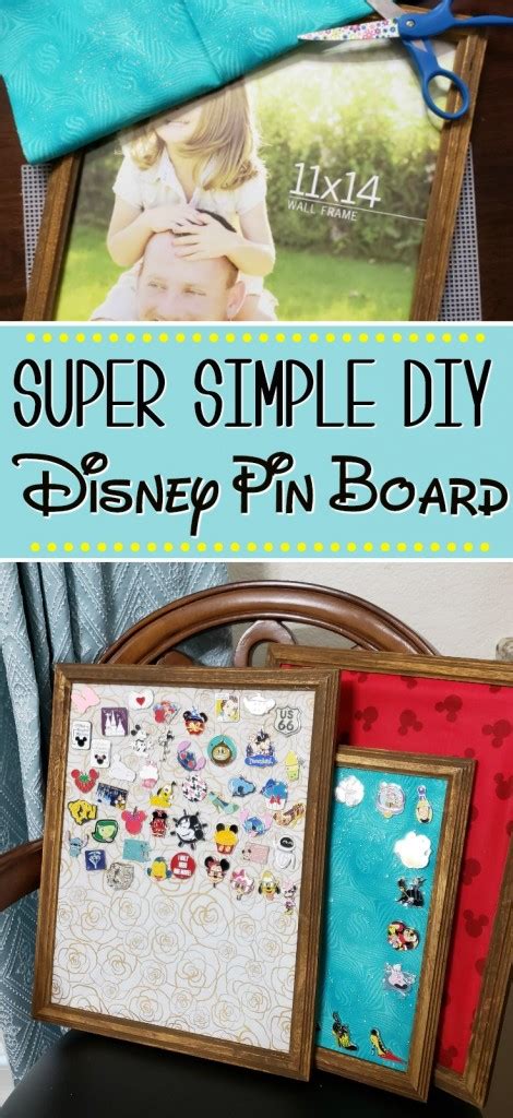 Super Simple Diy Disney Pin Board Display Craft