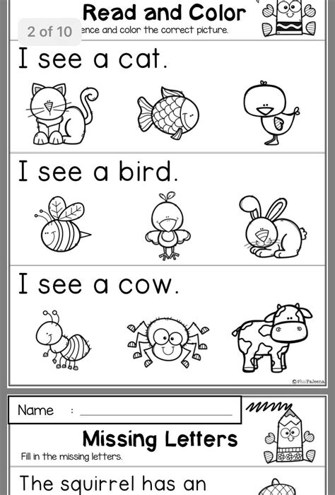 Early Learning Worksheet
