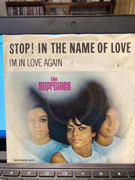 The Supremes Stop In The Name Of Love 45 Rpm With Original Cover Ebay