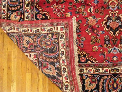 vintage persian meshed oriental rug in room size w central medallion for sale at 1stdibs