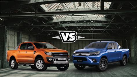 Toyota Hilux Versus Ford Ranger Comparison Review 2016 Salary