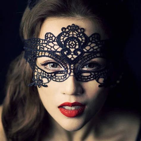 1pcs Black Women Sexy Lace Eye Mask Party Masks For Masquerade