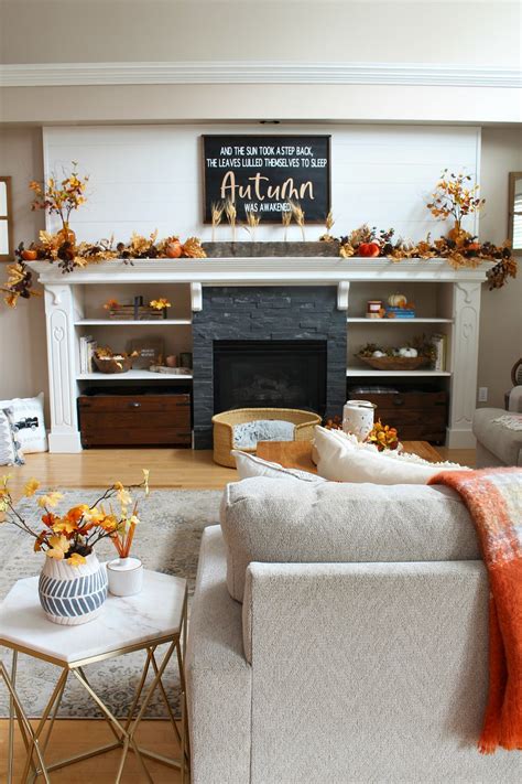 Cozy Fall Living Room Decor Clean And Scentsible