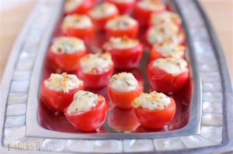 Bacon And Boursin Stuffed Tomatoes From Ericasrecipes Easy Appetizer Recipes Football Food