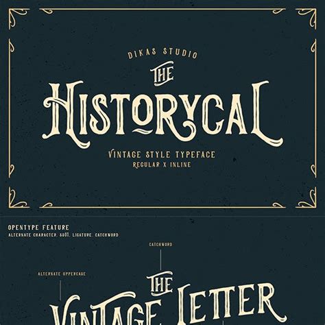Retro Old English Fonts From Graphicriver