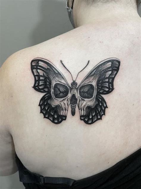 Butterfly Skull Tattoos A Striking Fusion Of Life And Death Art And