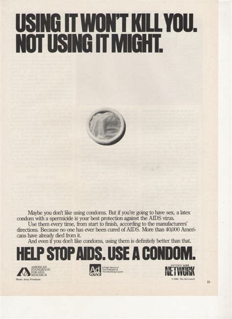 1990 National Aids Network Psa Advertisement Condom