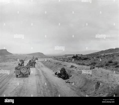 Us Infantry Returning To The Kasserine Pass On Feb 26 1943 After